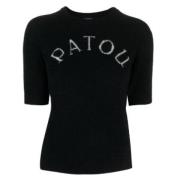 Patou Round-neck Knitwear Black, Dam
