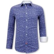 Gentile Bellini Italienska Skjortor Online Slim Fit - 3085 Blue, Herr