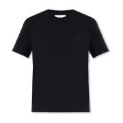 Ami Paris T-shirt med logotyp Black, Dam