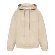 Nanushka ‘Ever’ hoodie med logotyp Beige, Dam