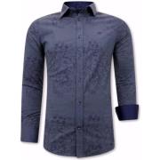 Gentile Bellini Skjorta med stretchigt material - 3066Nw Blue, Herr
