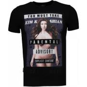 Local Fanatic Kim Kardashian Rhinestone - Man T Shirt- 4779Z Black, He...