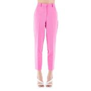 Solotre Cropped Trousers Pink, Dam