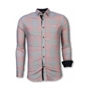Gentile Bellini Herrskjortor - bomullsskjorta för män - 2047R Pink, He...