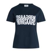 Mads Nørgaard Enkel Trenda P Tops T-shirt Blue, Dam