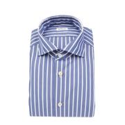 Kiton 31 Skjorta - Overhemd, Stilfull och Trendig Blue, Herr