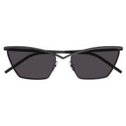 Saint Laurent Svarta Metall Solglasögon SL 637-001 Black, Dam