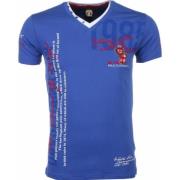 True Rise Eleganta T-shirts för män Italien - Herr T-shirt - 1404B Blu...