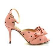 Charlotte Olympia Eleganta Högklackade Sandaler Pink, Dam