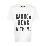 Barrow Off White Jersey T-Shirt White, Herr