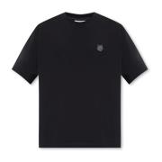 Maison Kitsuné T-shirt med logotyp Black, Herr