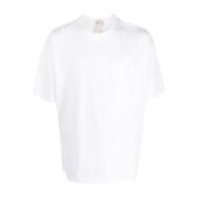 Ten C Vit Bomullsficka T-shirt White, Herr