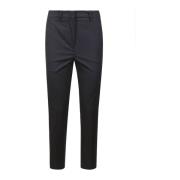 Incotex Cropped Trousers Black, Dam