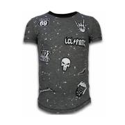 Local Fanatic T Shirt Patches Rockstar - Herr tröjor - Lf-103/1Z Gray,...