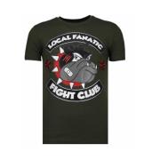 Local Fanatic Fight Club Spike Rhinestone - T shirt Herr - 13-6230K Gr...
