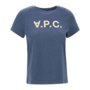 A.p.c. T-Shirts Blue, Dam