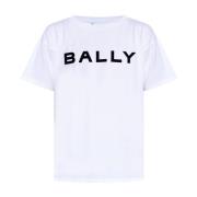 Bally T-shirt med logotyp White, Herr