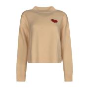 Giada Benincasa Stiliga Sweaters Kollektion Beige, Dam