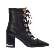 Toga Pulla Ankle Boots Black, Dam