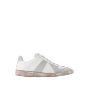 Maison Margiela Vita Låga Sneakers i Läder White, Herr