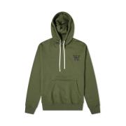 Wood Wood Ian Hoody -L Green, Herr