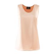 Doris S Sleeveless Tops Beige, Dam