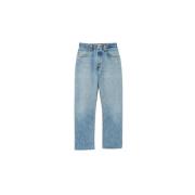 Re/Done Cropped Trousers Blue, Dam