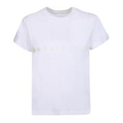 MM6 Maison Margiela Vit T-shirt med logotryck White, Dam