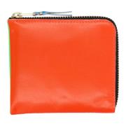 Comme des Garçons Liten dragkedja plånbok i Super Fluo stil Orange, Da...