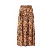 Nué Notes Midi Skirts Brown, Dam