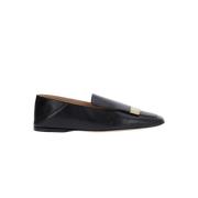 Sergio Rossi Svarta Läderloafers A77990Mnan071000 Black, Dam