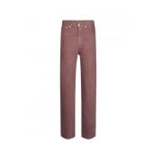 Laurence Bras Jeep Jeans - Hög Midja, Rak Passform, 5 Fickor Pink, Dam