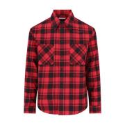 Off White Casual Shirts Red, Herr