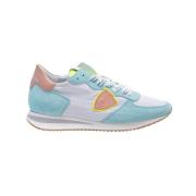 Philippe Model Ivoire, Turkos, Rosa och Gul Dam Sneakers - Tropez X Bl...