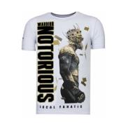 Local Fanatic Notorious King Conor T-shirt White, Herr
