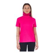 Frankie Morello Pink Cotton Tops T-Shirt Pink, Dam