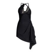Coperni Asymmetrisk ärmlös klänning Black, Dam