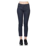 Dondup Slim-Fit Byxor för Modemedvetna Kvinnor Blue, Dam