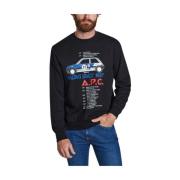 A.p.c. Sweatshirts Black, Herr