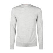 Eleventy Fw23 Crewneck Sweater Gray, Herr