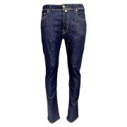Jacob Cohën Slim-fit Riviera Label One Washed Jeans Blue, Herr