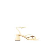 Bobbies Paris Ginnie Klackared Sandaler Beige, Dam