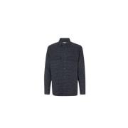 Samsøe Samsøe Damon Houndstooth Skjorta 14424 Gray, Herr