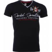 True Rise Broderad Squadra Azzura - Herr T-shirt - 1421Z Black, Herr