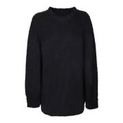 Maison Margiela Minimalistisk Svart Stickad Tröja Black, Dam