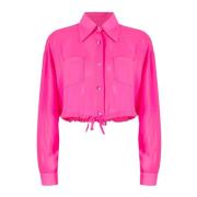 Liu Jo Damskjorta med dragsko i botten Pink, Dam