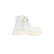 Marsell White Lace-up boots White, Dam