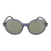 Serengeti Vintage Runda Solglasögon för Kvinnor Blue, Dam
