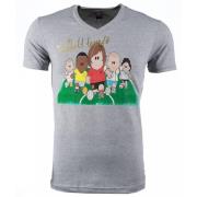 Local Fanatic Football Legends Print - Herr T Shirt - 54007G Gray, Her...