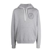 Autry Logo Print Hoodie Gray, Herr